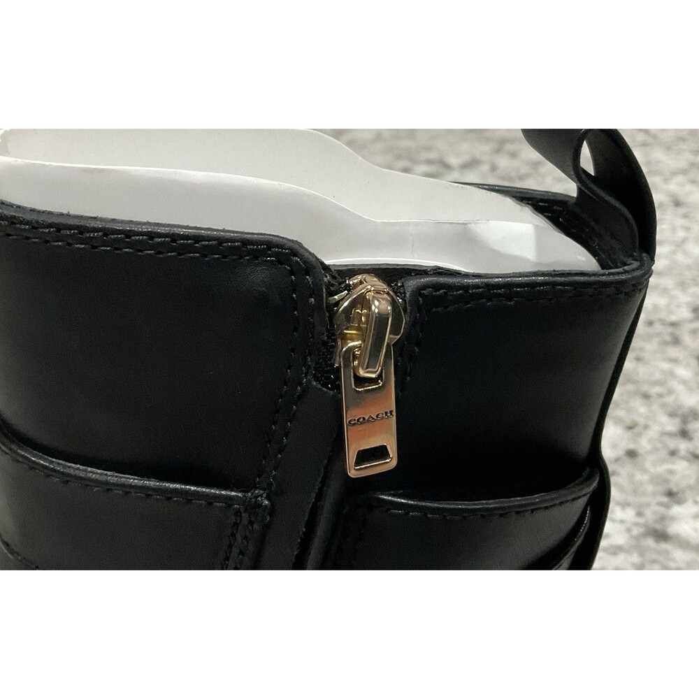 Coach Lacey Leather Women’s Bootie Black Size 6 B - Picture 4 of 11
